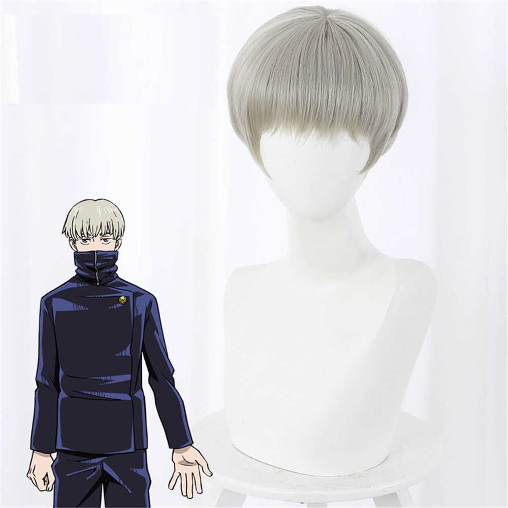 anime jujutsu kaisen cosplay togge inumaki capelli giochi di ruolo giocattolo con cappuccio gratuito