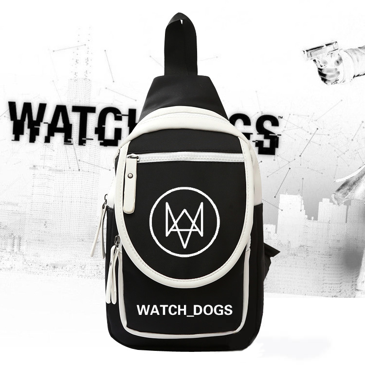 Game Watch Dogs 2 Chiave petto-zaino zaino borsa a tracolla