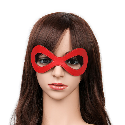 harley quinn nero pelle maschera occhio maschera grande halloween accessorio