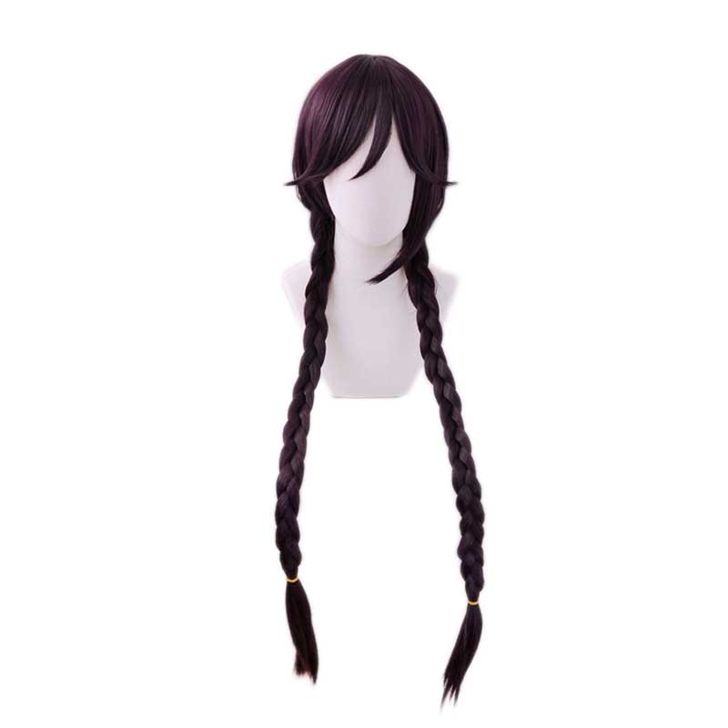 danganronpa v3:omicidio armonia fukawa toko treccia cosplay parrucca cosplay lungo treccia capelli sintetici