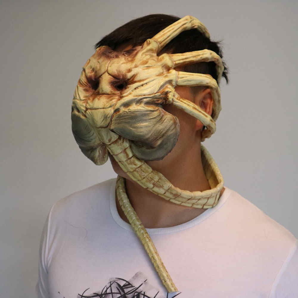Facehugger lattice maschera facciale Alien patto costume di Halloween puntello spaventoso Claws Insect